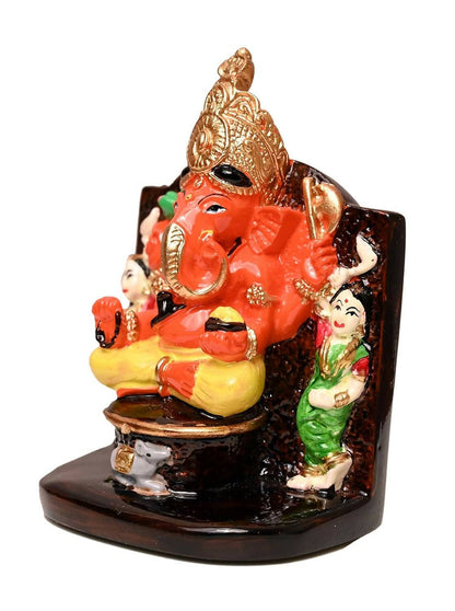 KariGhar Siddhivinayak Ganpati Murti Idol for Car Dashboard/Home/Living Room/Puja Room/Gifting (10 cm) - HalfPe