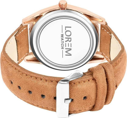 LOREM White 3d embossed Dial Analog Watch For Women LR331 - HalfPe