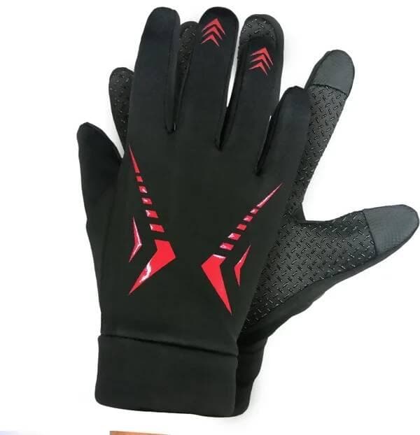 Waterproof Winter Outdoor Gloves Athletic Touch Screen Gloves Riding Gloves RED Riding Gloves (Red)  - HalfPe