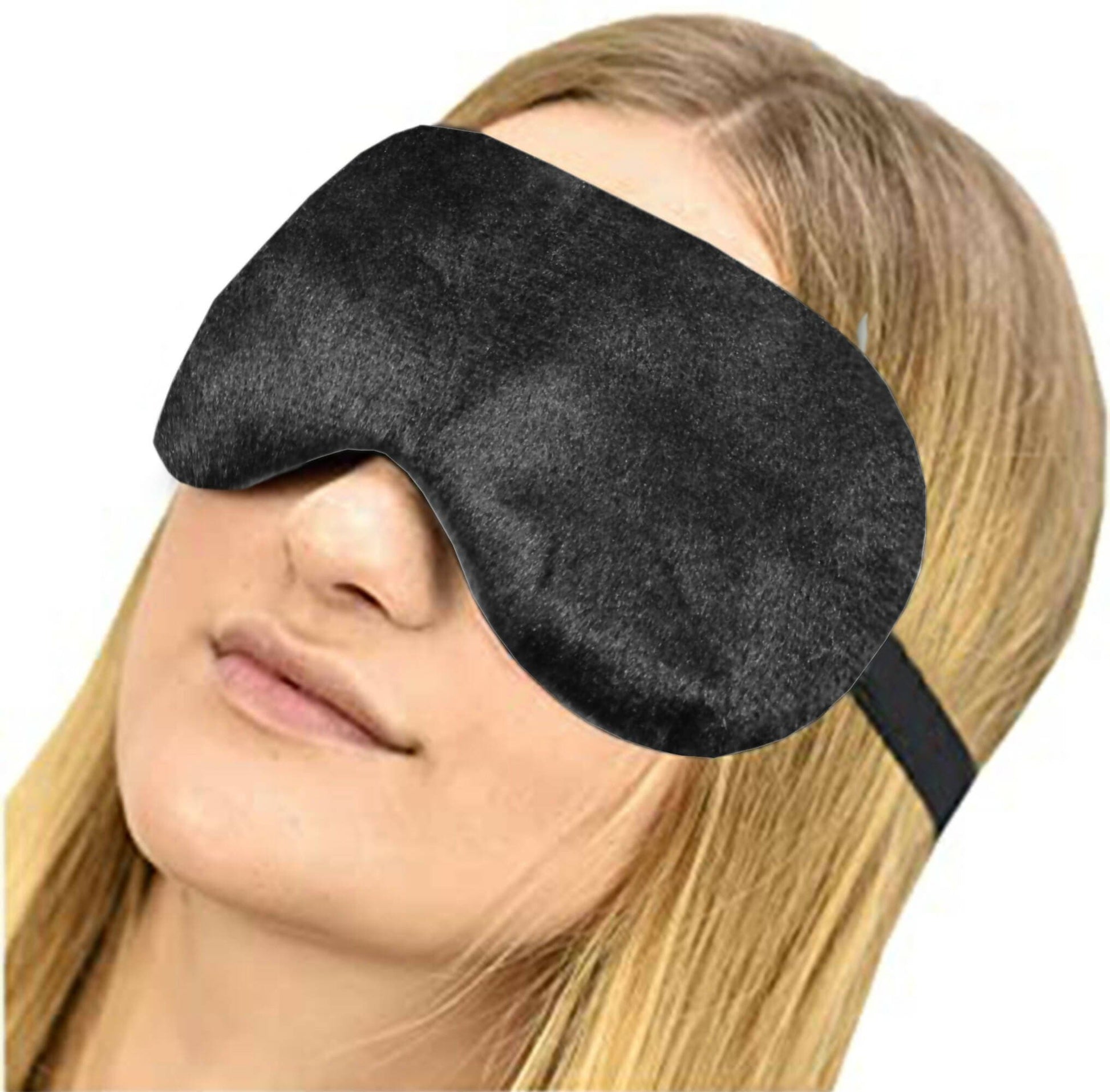 Lushomes Sleep Eye Mask-Updated Design Light Blocking Sleep Mask, Soft and Comfortable Night Eye Mask for Men Women, Eye Blinder for Travel/Sleeping/Shift Work (pack of 2) - HalfPe