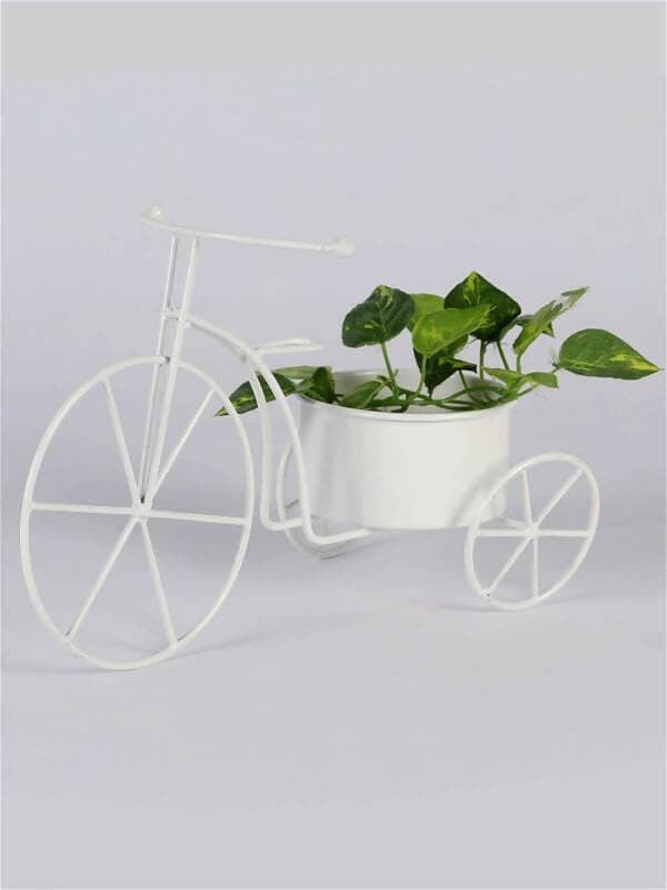 Big Cycle Planter White - HalfPe