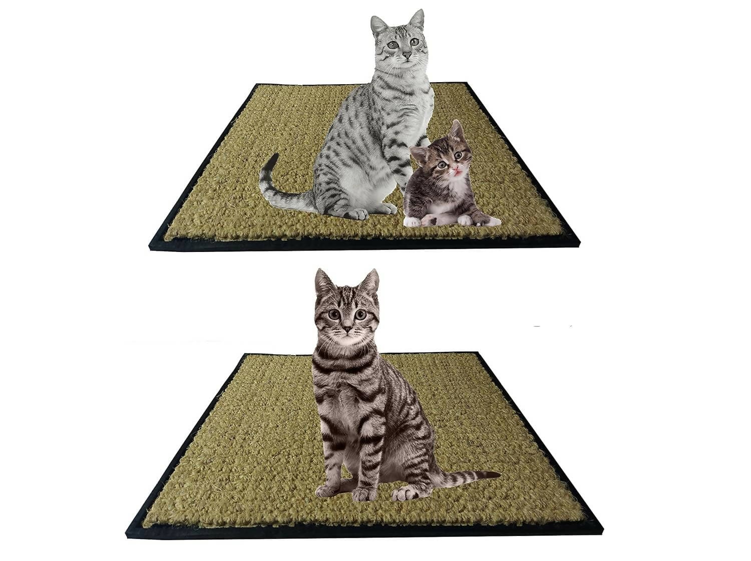 Mats Avenue Cat Scratch Mat Claw Pad and Sleeping Mat Hand Made , 45x45 cm Set of 2 - HalfPe