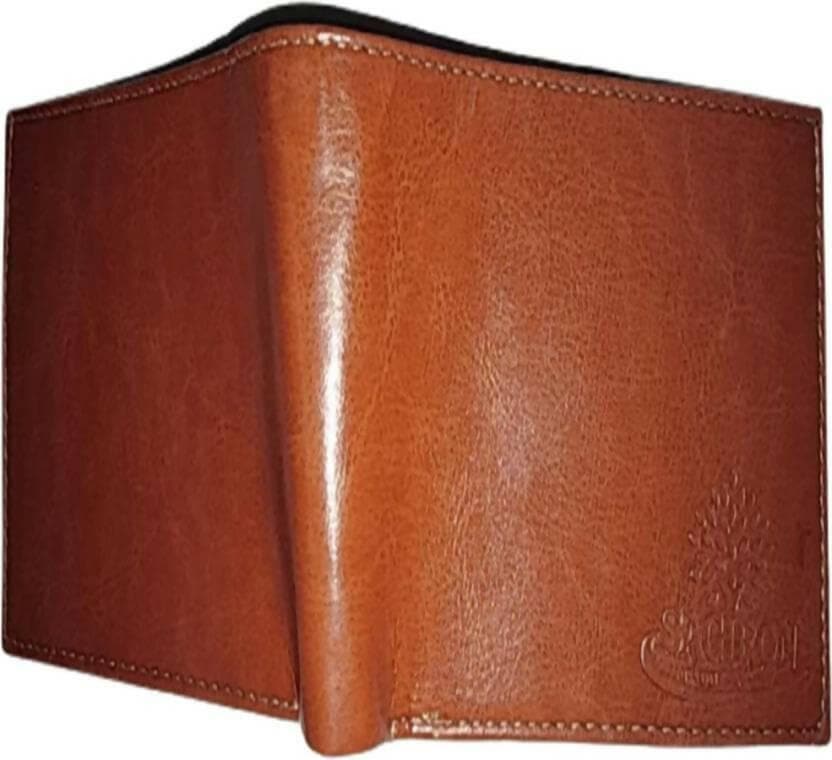 SAGIRON Men & Women Casual Tan Artificial Leather Wallet - Mini (5 Card Slots) - HalfPe