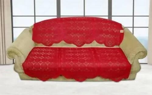 Supreme Quality Sofa Cover(Red) - HalfPe