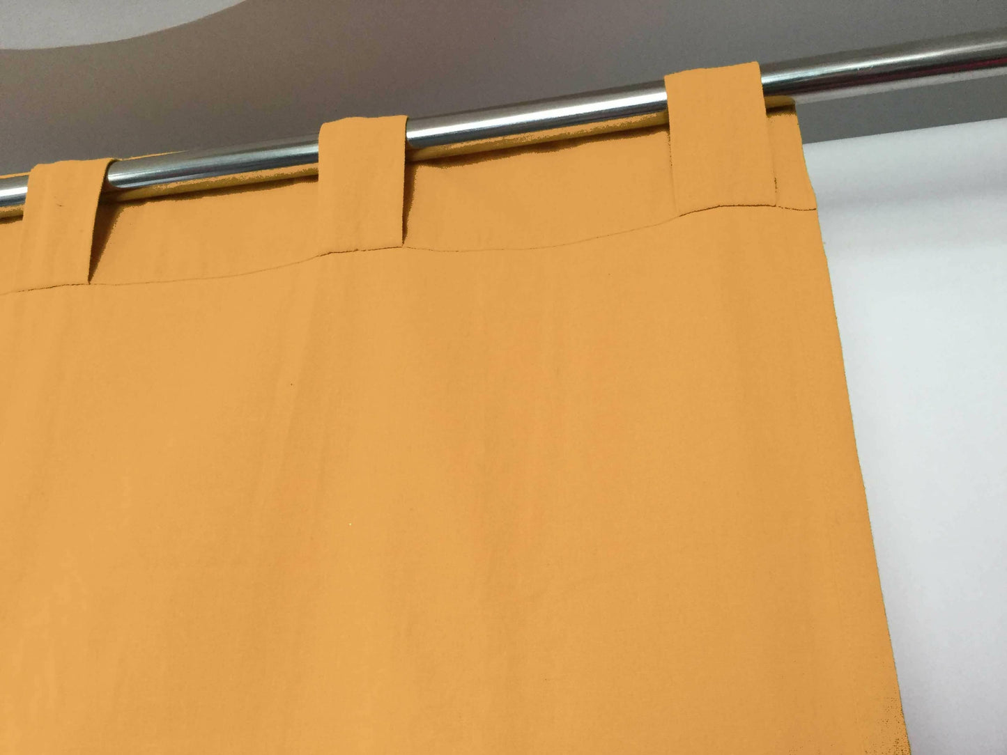 Lushomes curtains 5 feet long set of 2, Cotton Curtains, Door Curtains, curtain 5 feet, Cotton Yellow Rod Pocket Curtain and Drapes for Door Size: 137X153 cm,Pack of: 2 (54x60 Inches, Set of 2) - HalfPe