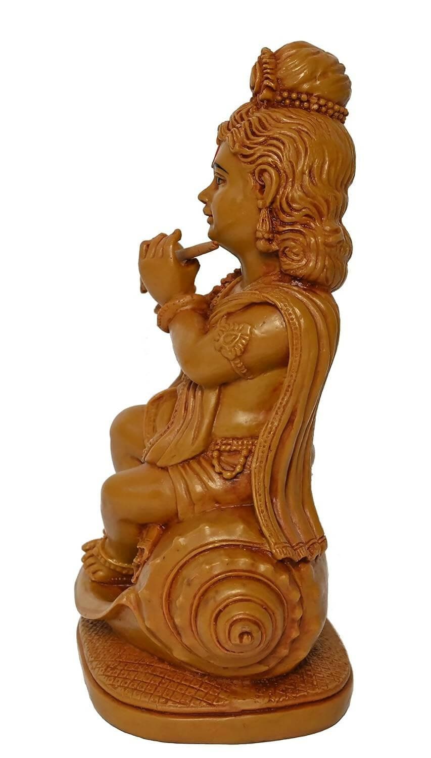 KariGhar Polyresin Shankh Krishna Idol Perfect For Home | Housewarming | Living Room | Puja Room - HalfPe