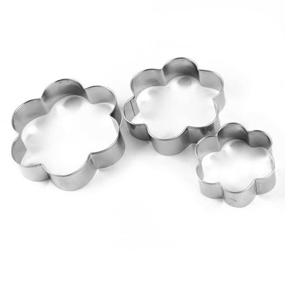 Stainless Steel Cookie Cutter (4 Different Shapes 3 Sizes) - HalfPe