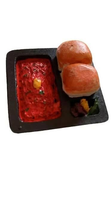 Pav Bhaji Miniature Food Fridge Magnet - HalfPe