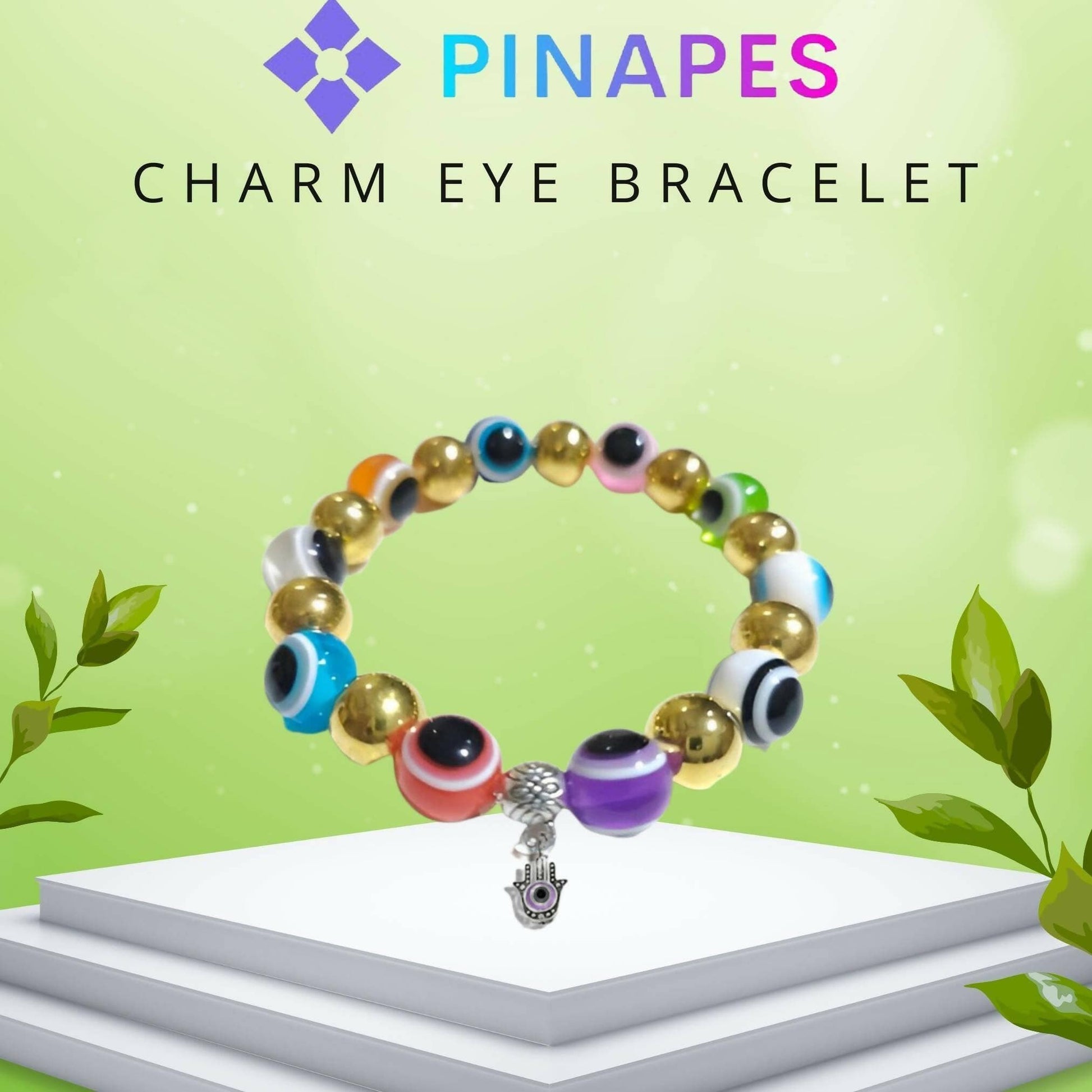 Pinapes Multicolor Stylish Evil Eye Bracelet - HalfPe