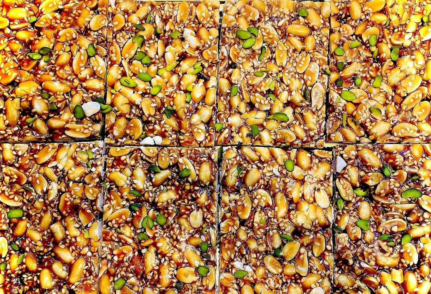 HANUMAN SAHU GAJAK UDYOG Chikki Double Mazza Homemade Gajak Made Up of Pure Gud,Sesame Seeds, Peanut (500gm) - HalfPe