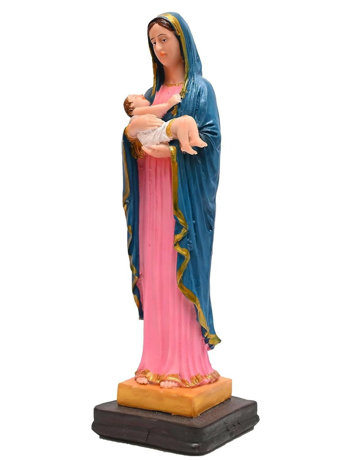 KariGhar Resin Our Lady of Bom Parte Catholic Idol Perfect for Home Decoration, Multicolour, (5 Inch) - HalfPe