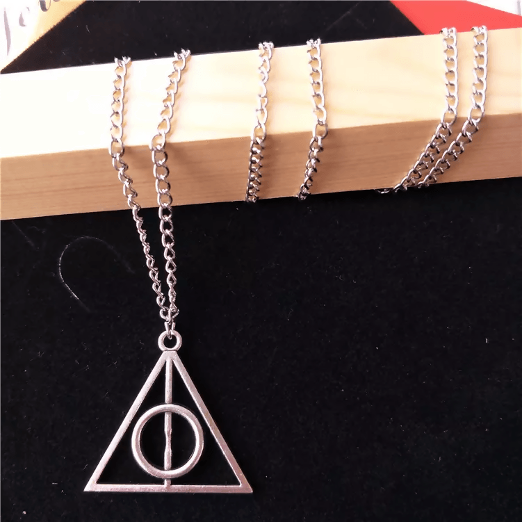 Pinapes Harry Potter Necklace for Girls Famous Harry Potter Deathly Hallows Pendants for Girls - HalfPe