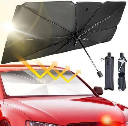 EBOFAB Car Windshield Sun Shade Umbrella Windows Protector Shield Shades, Retractable Sun Blocker Screens - HalfPe