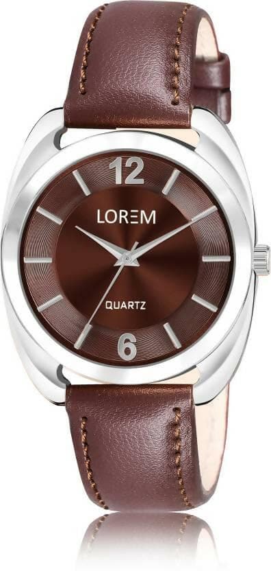 LOREM Brown Stylish Dial Analog Watch For Women LR326 - HalfPe