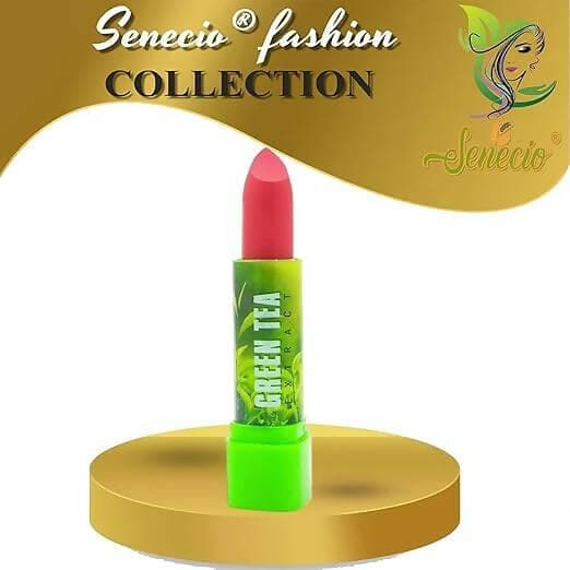 SENECIO Green Tea Extract Color Intrigue Natural Green Color Changing Matte Creme Lipstick 3.5g Each (MULTICOLOR, pack of 3) - HalfPe