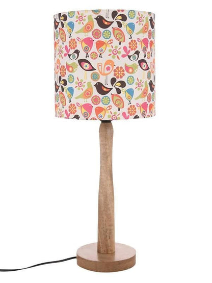 Colorful Birds Wooden Lamp - HalfPe