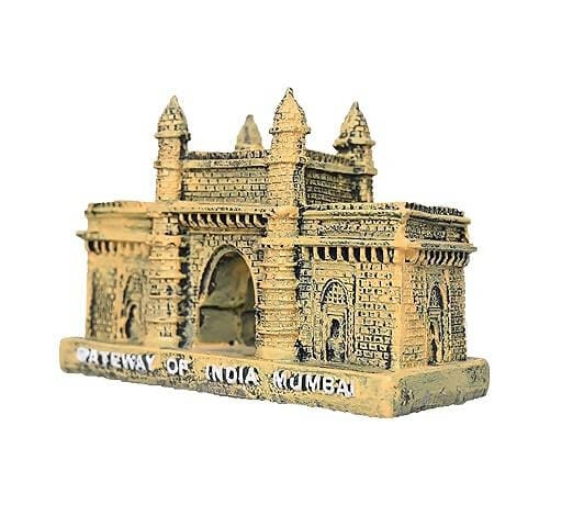 KariGhar Polyresin Mumbai Gateway of India Souvenir Replica Model Showpiece Yellow Color L5xB11.5xH8 Cm - HalfPe