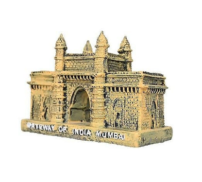 KariGhar Polyresin Mumbai Gateway of India Souvenir Replica Model Showpiece Yellow Color L5xB11.5xH8 Cm - HalfPe