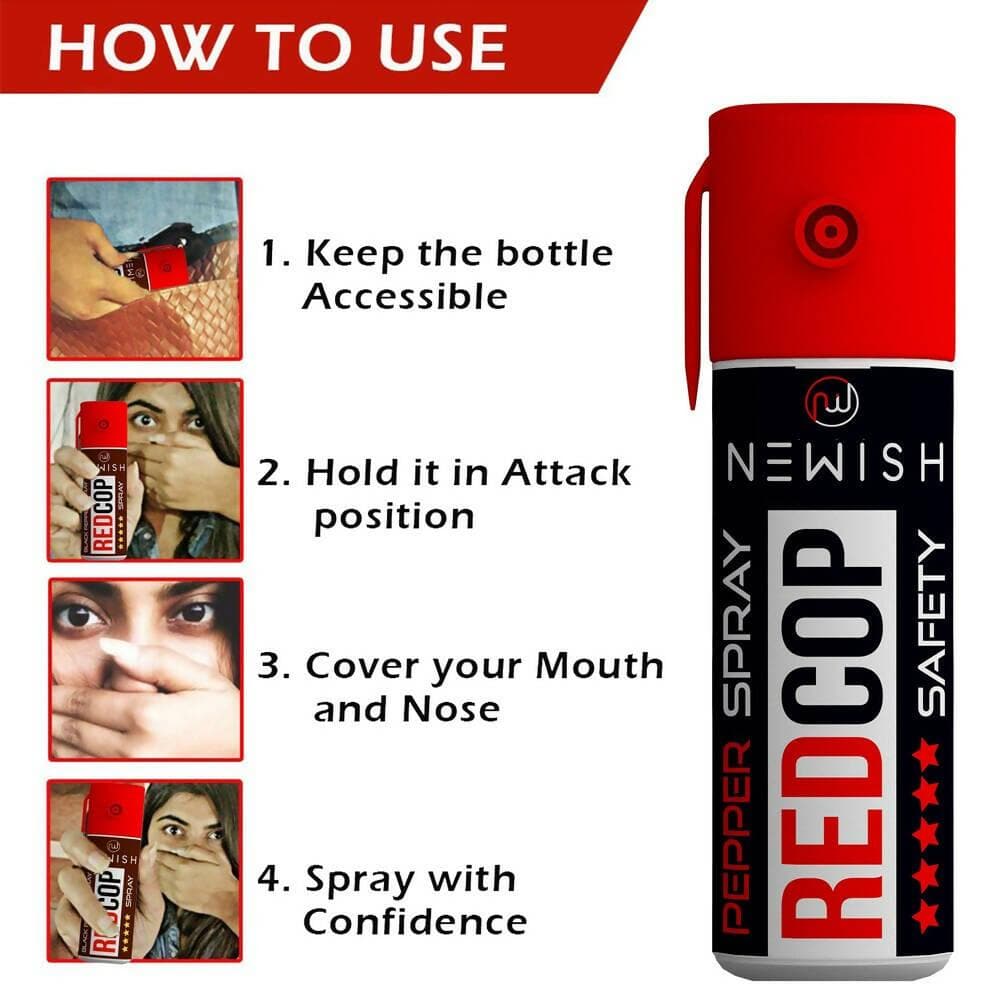 Newish Self Defence Pepper Spray for Woman Safety - Self Defense, Protection & Safety Pepper Spray (Packof 10 - 35 ML) - HalfPe