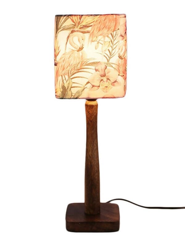 Pink Flamingo Wooden Lamp - HalfPe