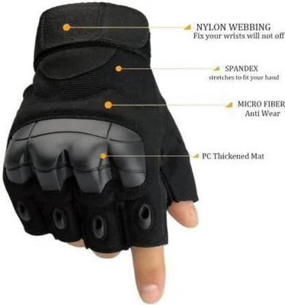 Half Finger Tactical Gloves Military Army Shooting Hunting - HalfPe