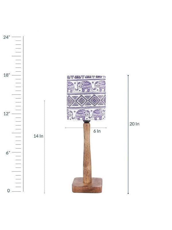 Warli Art Wooden Lamp - HalfPe