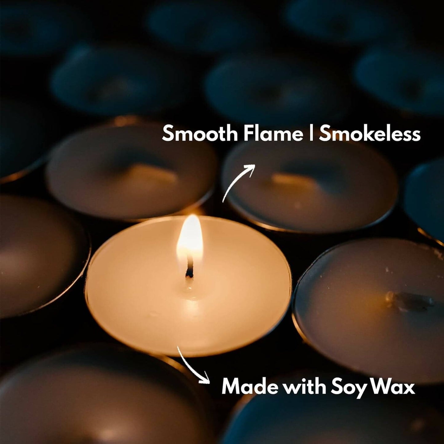 Puremazing by Imvelo Soy Wax Tealight Candles (Set of 100) - HalfPe