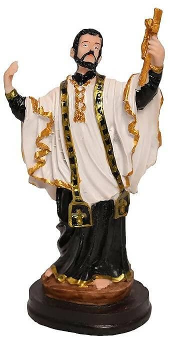 KariGhar® St Francis Xavier Catholic Idol Perfect for Car Dashboard/Home/Prayer Room/Gifting & Decoration ( 5 x 8 x 14 cm ) A0059 - HalfPe