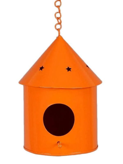 Round Hut Bird House Orange - HalfPe