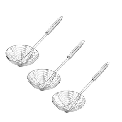 Mesh Strainer, Puri Channi, Puri Strainer (Set of 3 Pcs) - HalfPe