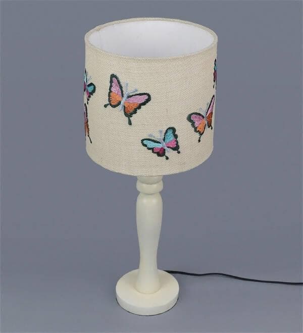 Butterfly On Jute Lamp - HalfPe