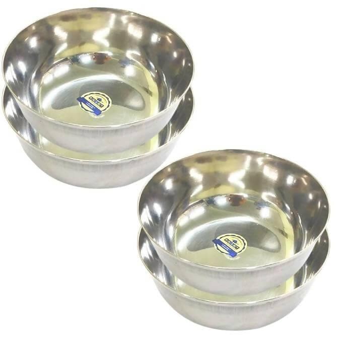 SHINI LIFESTYLE Stainless Steel Heavy Gauge Bowl Set(4) - HalfPe