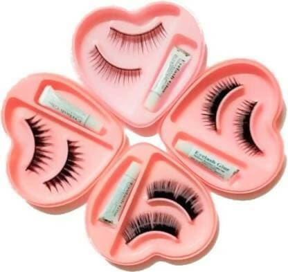 Eyelashes (Pack of 4pcs) False Eyelashes - HalfPe