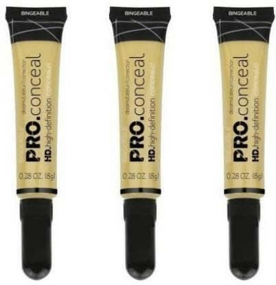 Bingeable HD Pro Conceal (Concealer) Yellow, 3 Pcs Concealer (Yellow, 24 g) - HalfPe