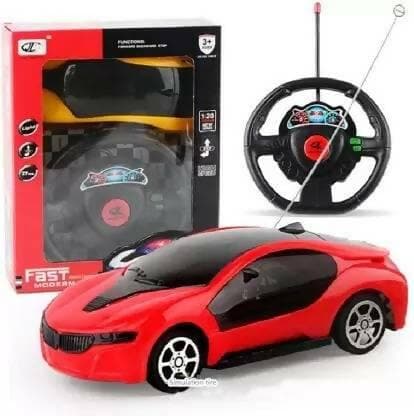 Fast Remote Control Car with steering (Multi colour) - HalfPe