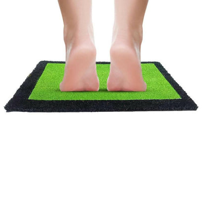 Mats Avenue Crack Heel Relief Door Mat Medicated with Pepper Mint Oil to Heal Cracked Heel 40x60 CM (Green) - HalfPe