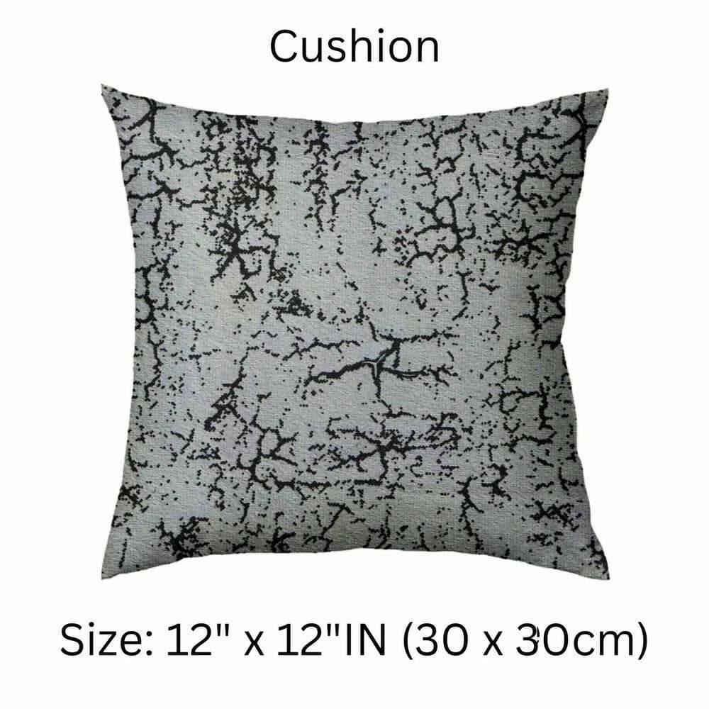 Car Cushion Pillows for Neck, Back and Seat Rest, Pack of 4, Light Grey Printed Velvet Material, 2 PCs of Bone Neck Rest Size: 6x10 Inches, 2 Pcs of Car Cushion Size: 12x12 Inches by Lushomes - HalfPe