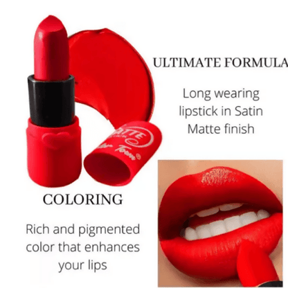 SENECIO Pack of 2 Red Velvet Matte Lipstick Colortown For That Perfect Pout Lipcolour - HalfPe