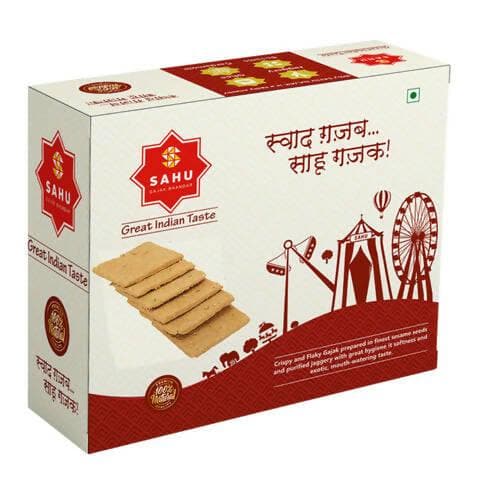 SAHU GAJAK BHANDAR Gud Gajak Biscuits (700g) - HalfPe