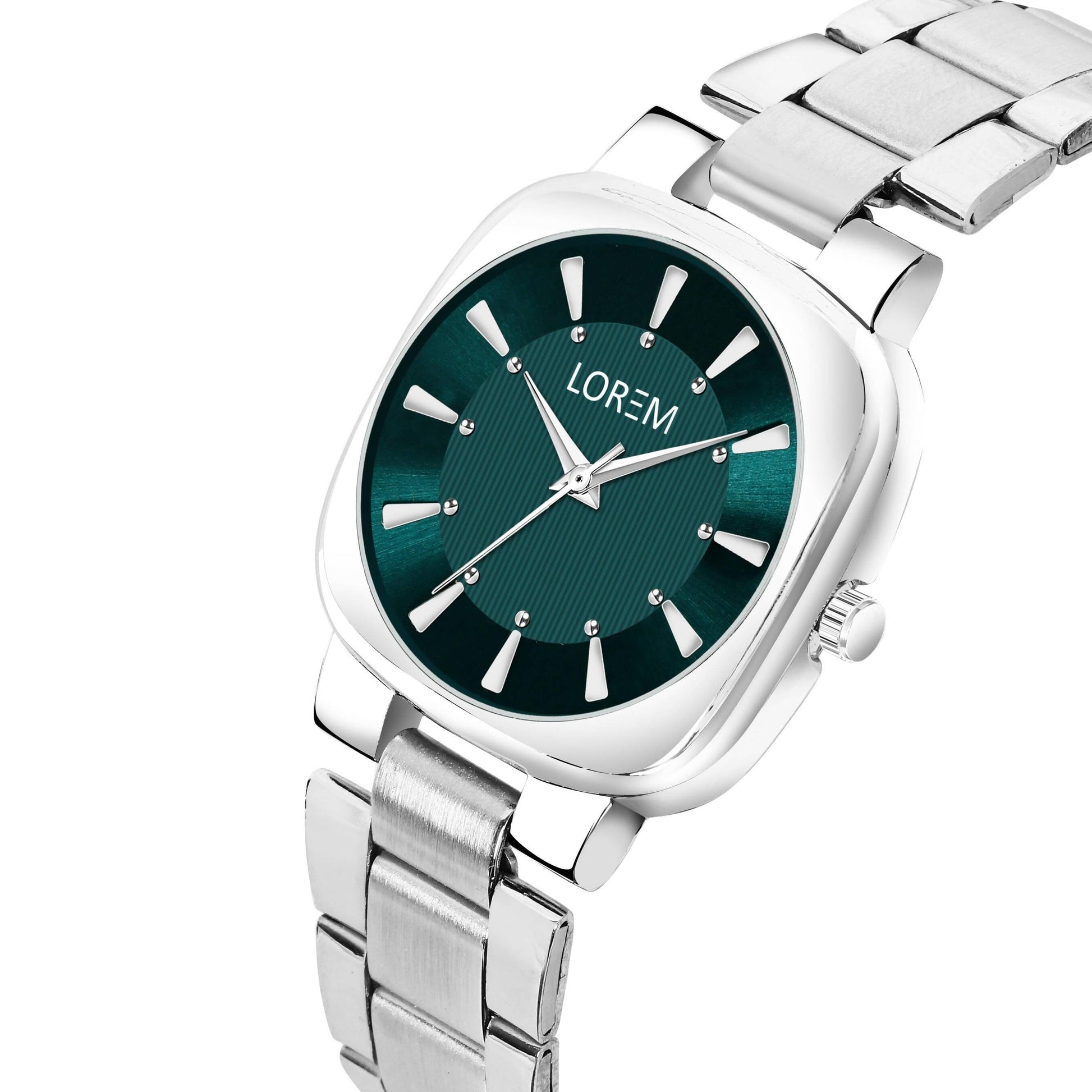 LOREM Silver Professional Analog Watch For Women LR300 - HalfPe