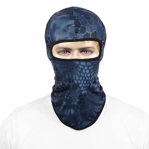 Blue Face Mask for Bikers (Size: Free, Balaclava) - HalfPe