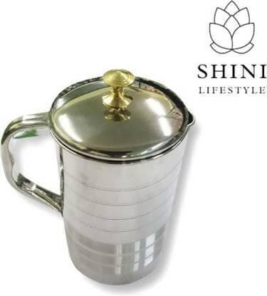 SHINI LIFESTYLE Stainless-Steel Water Jug with lid (2L) - HalfPe