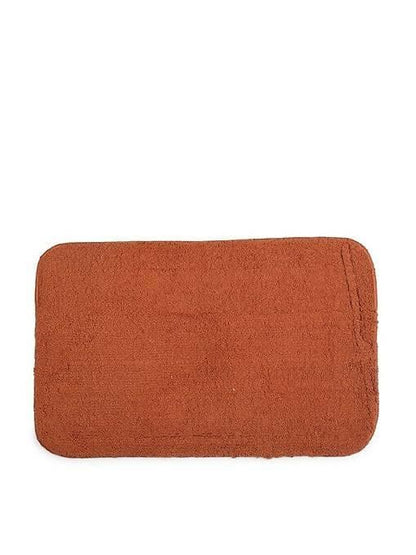 Lushomes Bathroom Mat, 1800 GSM Floor Mat with High Pile Microfiber, anti skid mat for bathroom floor with Contour footmat (Bathmat Size 19 x 30 Inch, Contour Size 19 x 19 Inch, Single Pc, Brown) - HalfPe