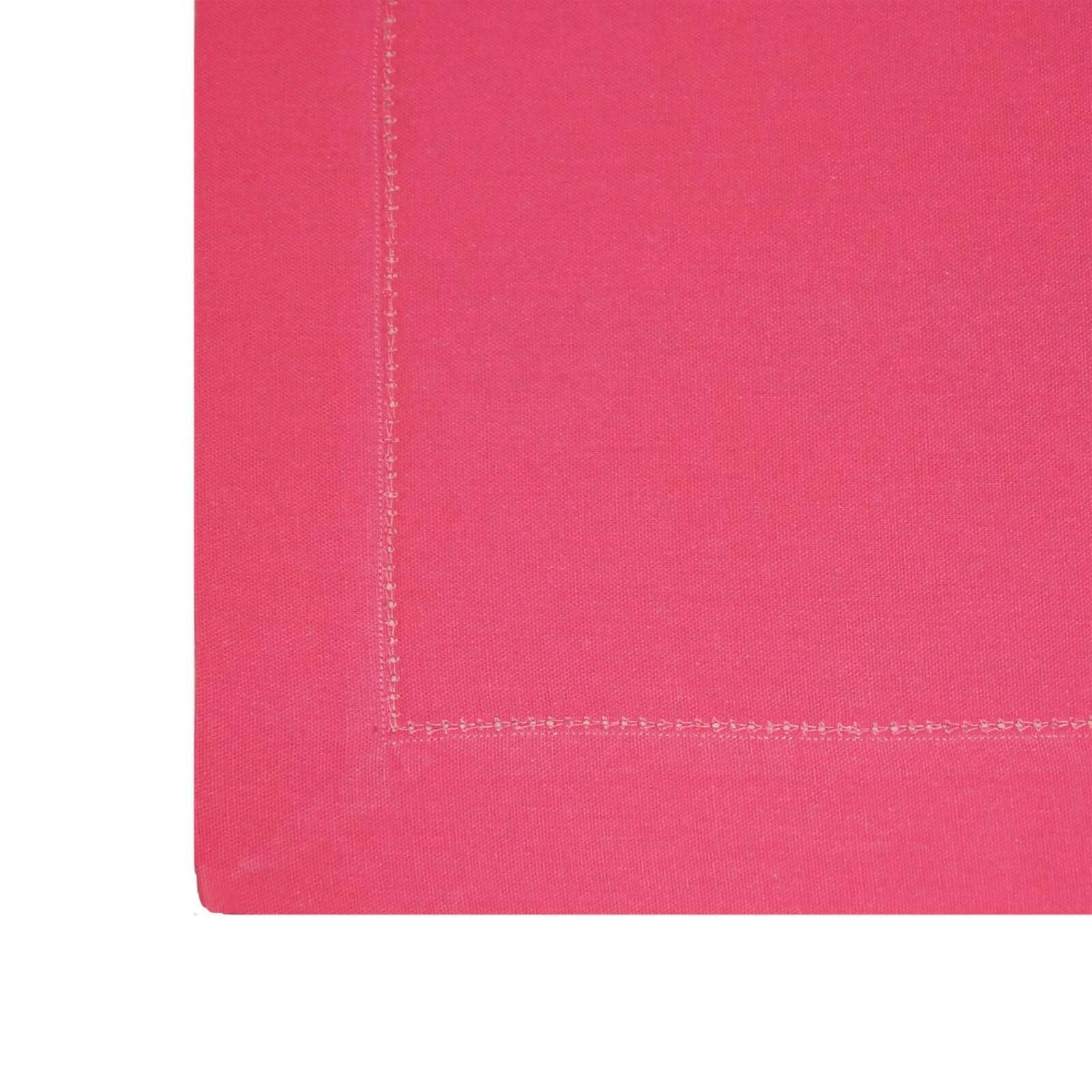 Lushomes center table cover, Cotton Pink Plain Dining Table Cover Cloth, center table cover, table cover for centre table (Size 36 x 60 Inches, Center Table Cloth) - HalfPe