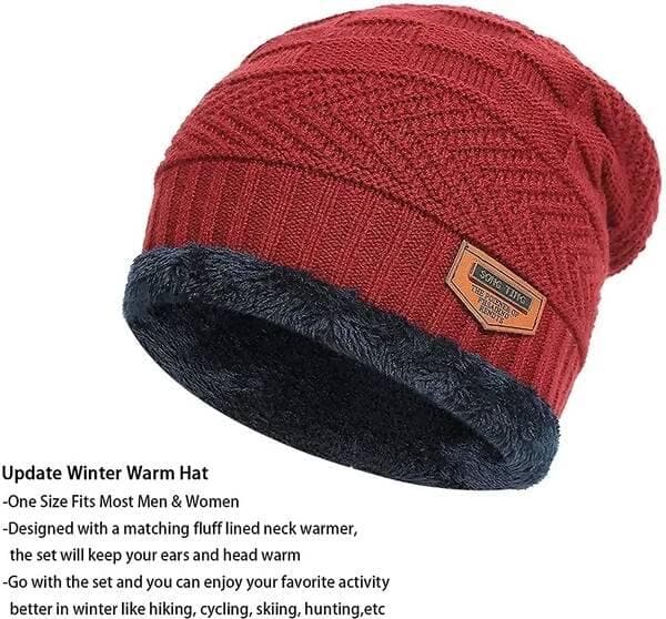 Woven Woolen Cap For unisex (Pack of 2) - HalfPe