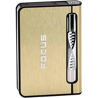 Cigarette Dispenser Case Box with Lighter - HalfPe