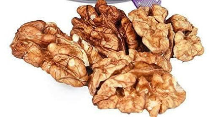 MANTOUSS Happy Diwali Dry Fruit Red Designer Potli-Walnut+ Diwali Greeting Card - HalfPe