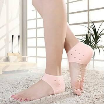 Anti Crack Silicone Half Gel Heel And Foot Protector Moisturizing Socks for Foot Care for Women - HalfPe