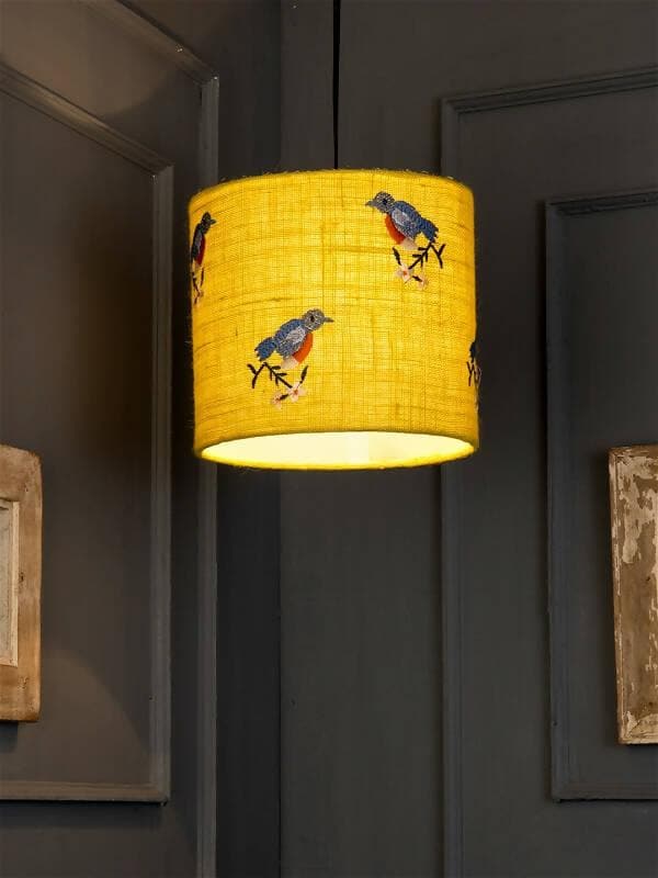 Embroided Birds Hanging Shade - HalfPe