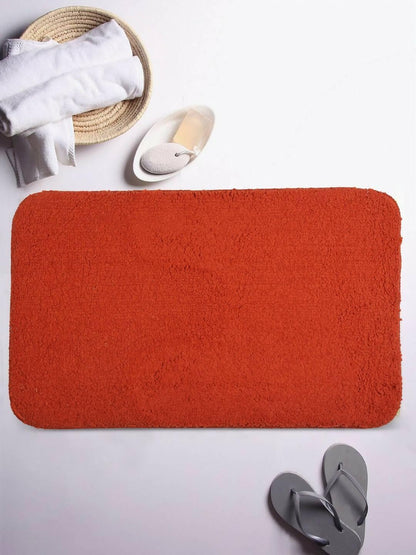 Lushomes Bathroom Mat, floor mats for home, anti slip mat, non slip mat 1800 GSM Floor Mat with High Pile Microfiber, mat for bathroom floor with Anti Skid Backing (19 x 30 Inch, Single Pc, Tan Brown) - HalfPe